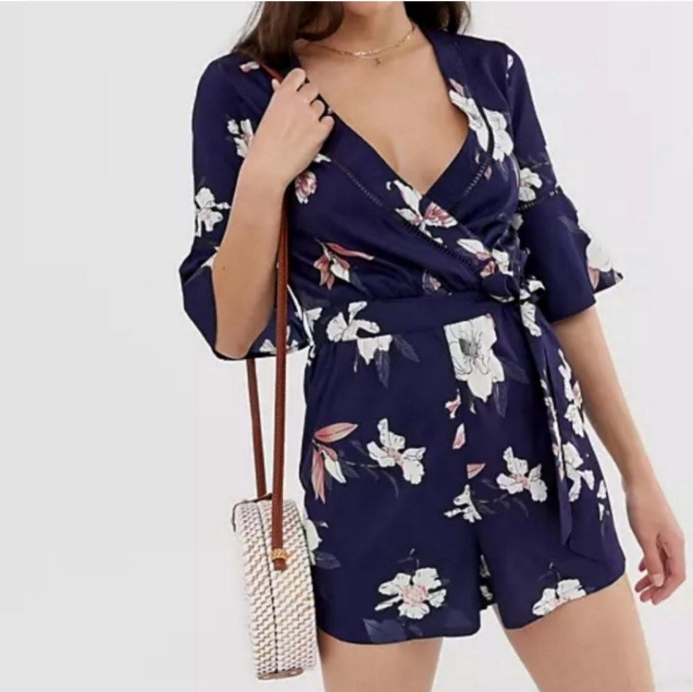 Trixxi Border Kimono Romper
